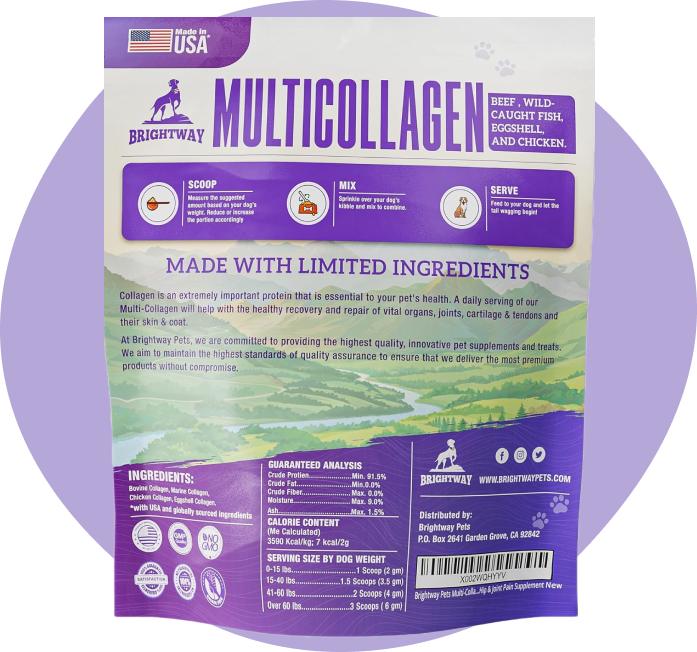 Multi-Collagen Peptide Supplement for Dogs